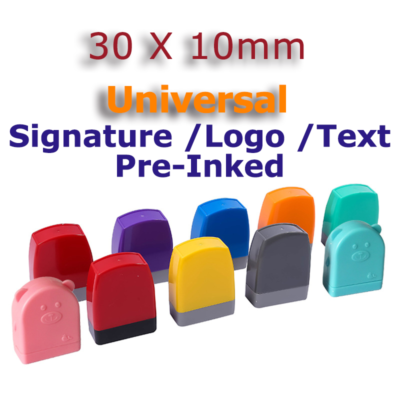 Personalised Self Inking Rubber Stamp Custom Business Name Address